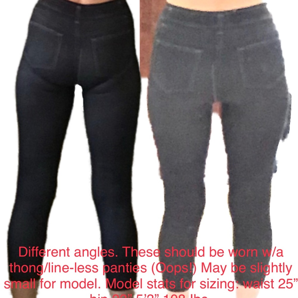 ⚡️NO BOUNDARIES | Distressed Black Bodycon Jegging / Leggings | SP - Picture 15 of 17